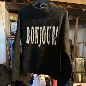 Target Black Bonjour Turtleneck Sweater
